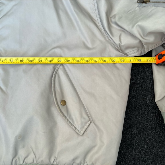 Vintage jep’s Flight Equipment gray XXL Nylon bomber Jacket - Picture 10 of 10